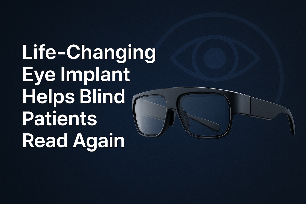 'It's out of this world': Life-changing eye implant helps blind patients read again